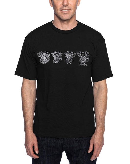 Four engines tee