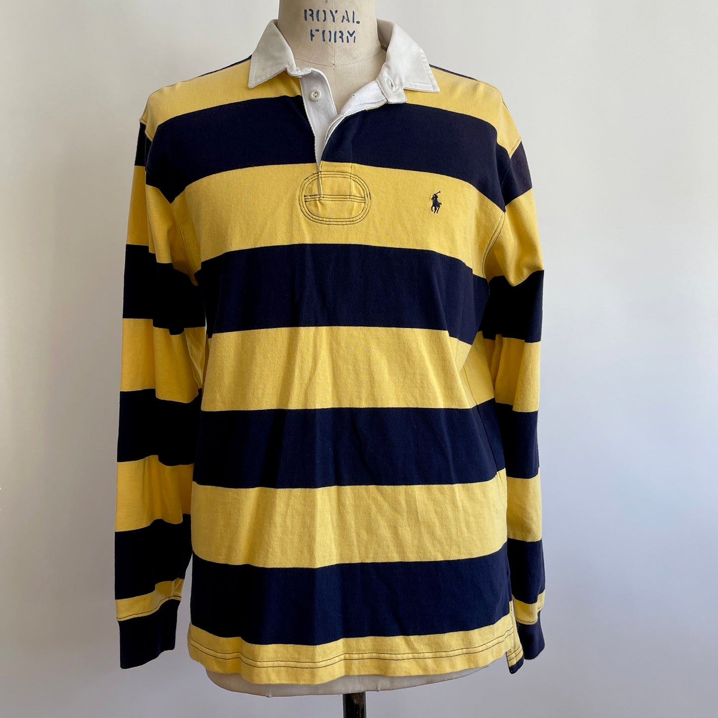Vintage Navy and Gold Rugby shirt