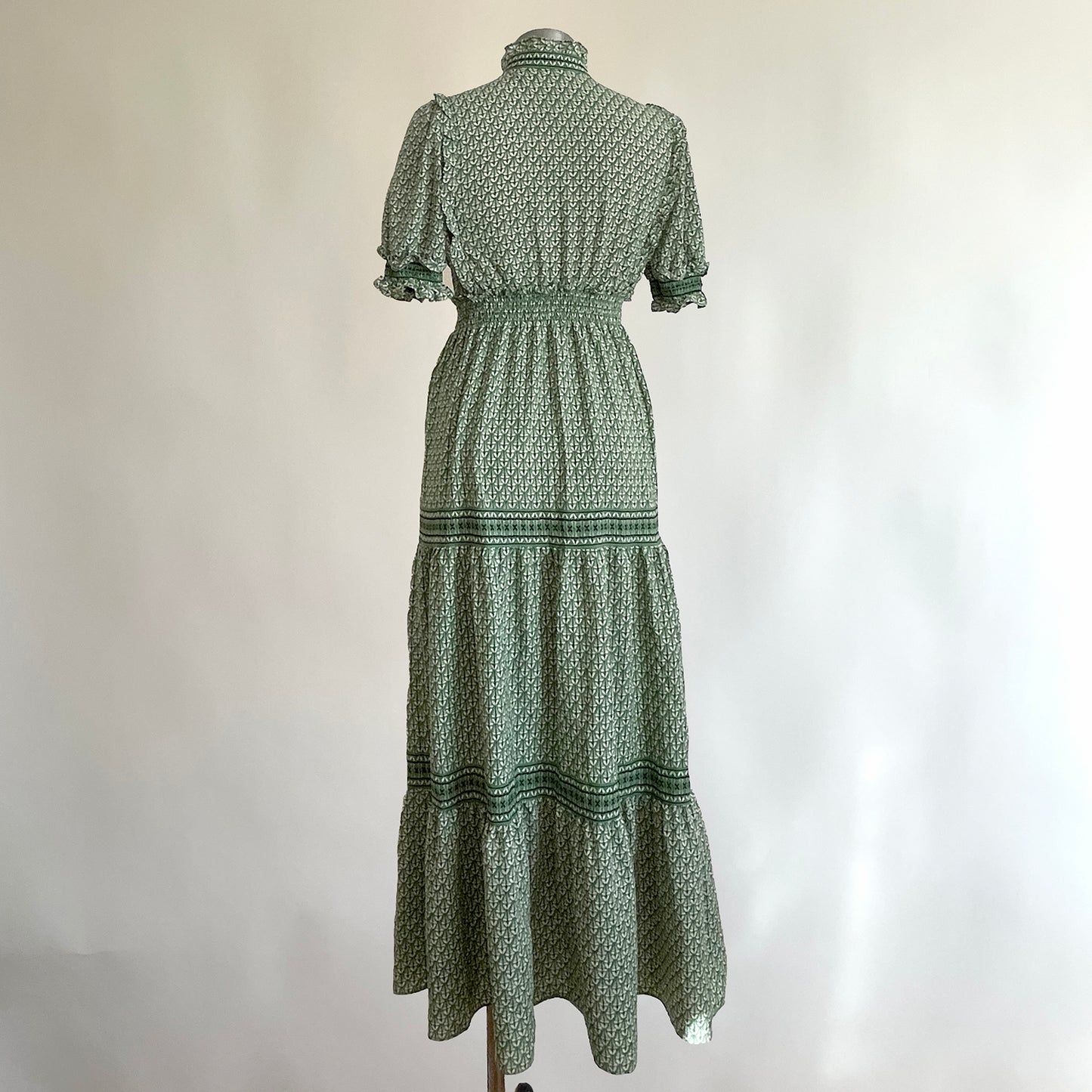 Vintage Green print Dress