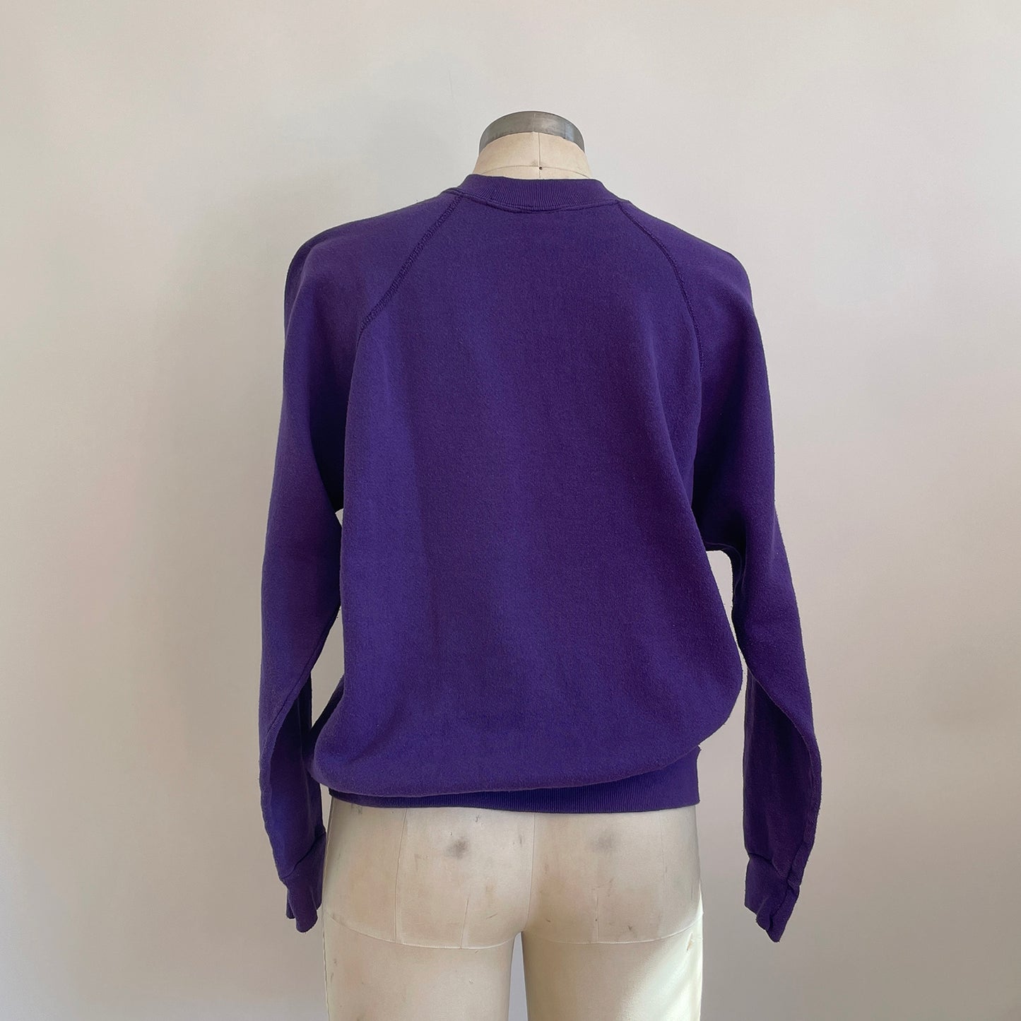 Vintage Happy Heart Purple Sweatshirt