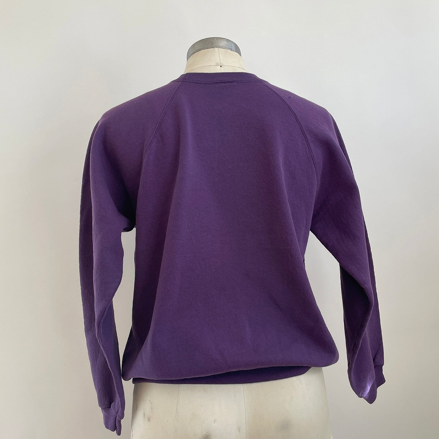 Vintage Happy Heart Purple Sweatshirt