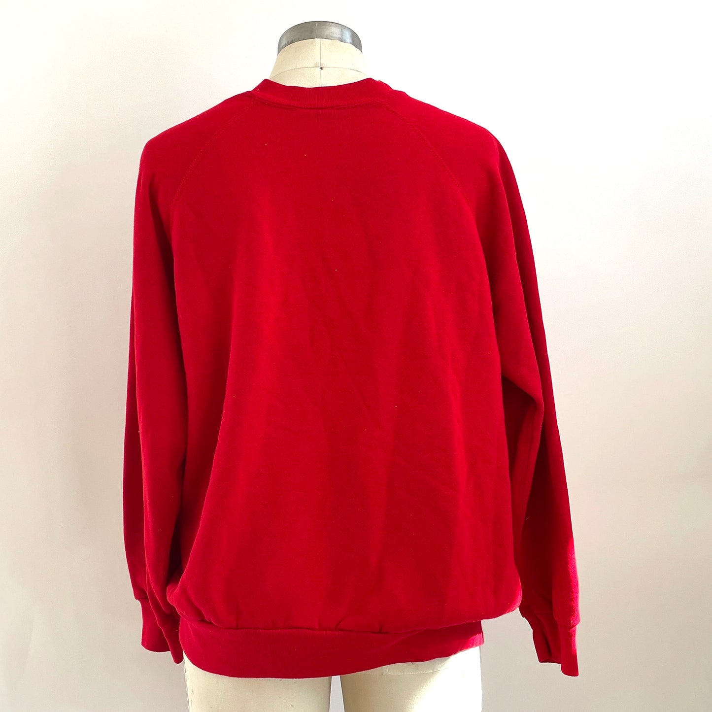 Vintage Happy Heart Red Sweatshirt