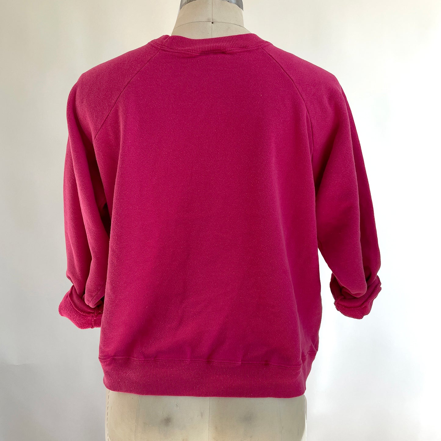 Vintage Happy Heart Pink Sweatshirt