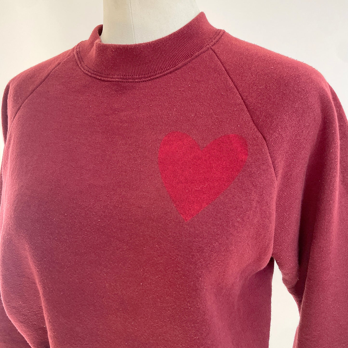 Vintage Happy Heart Cropped Sweatshirt