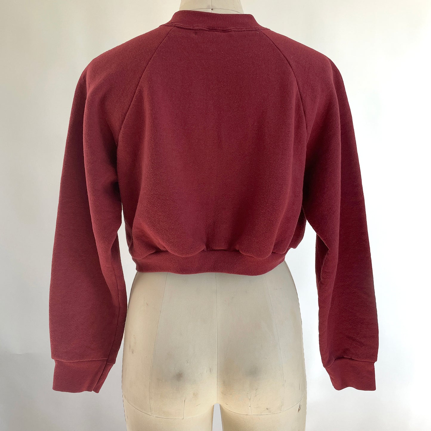 Vintage Happy Heart Cropped Sweatshirt