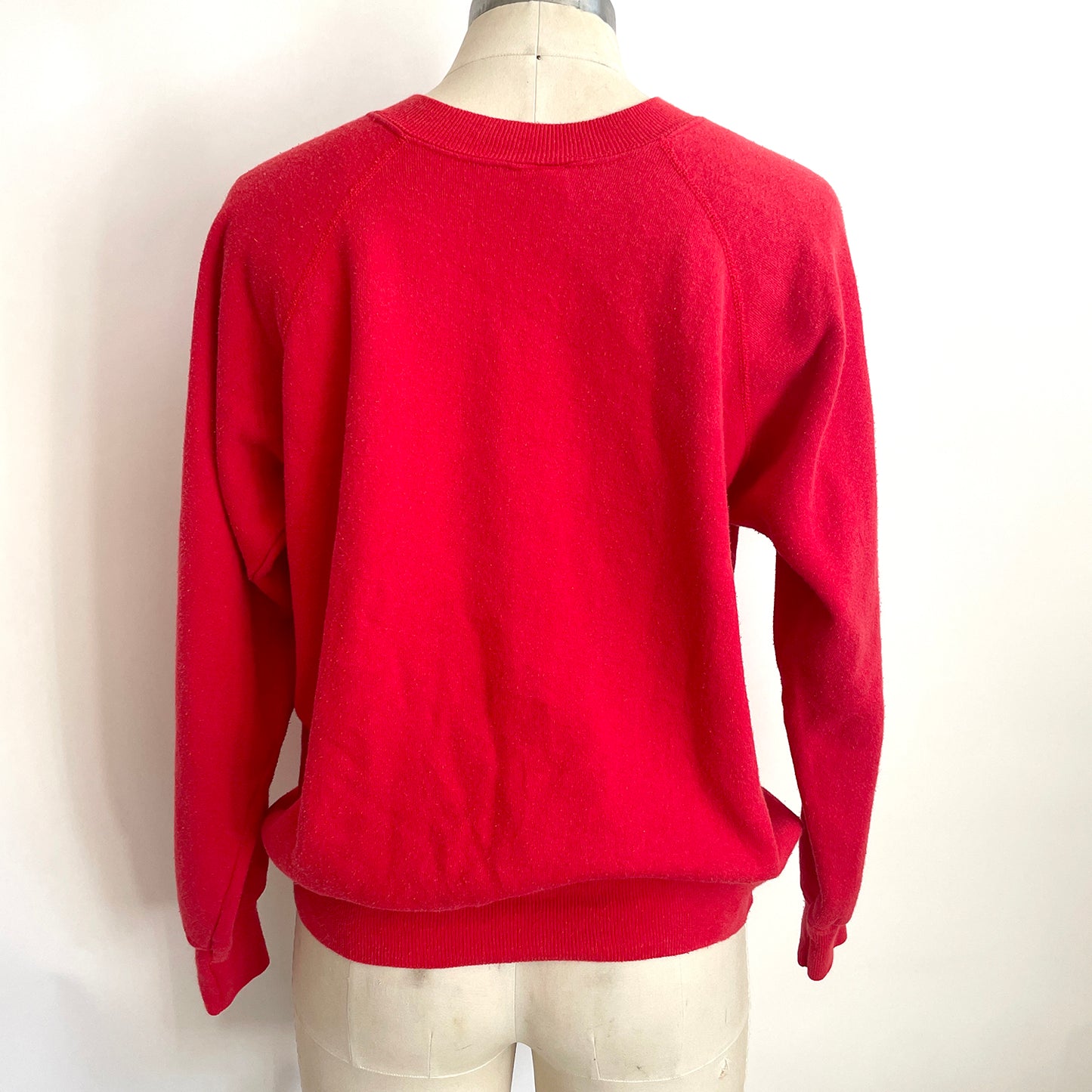 Vintage Happy Heart Red Sweatshirt