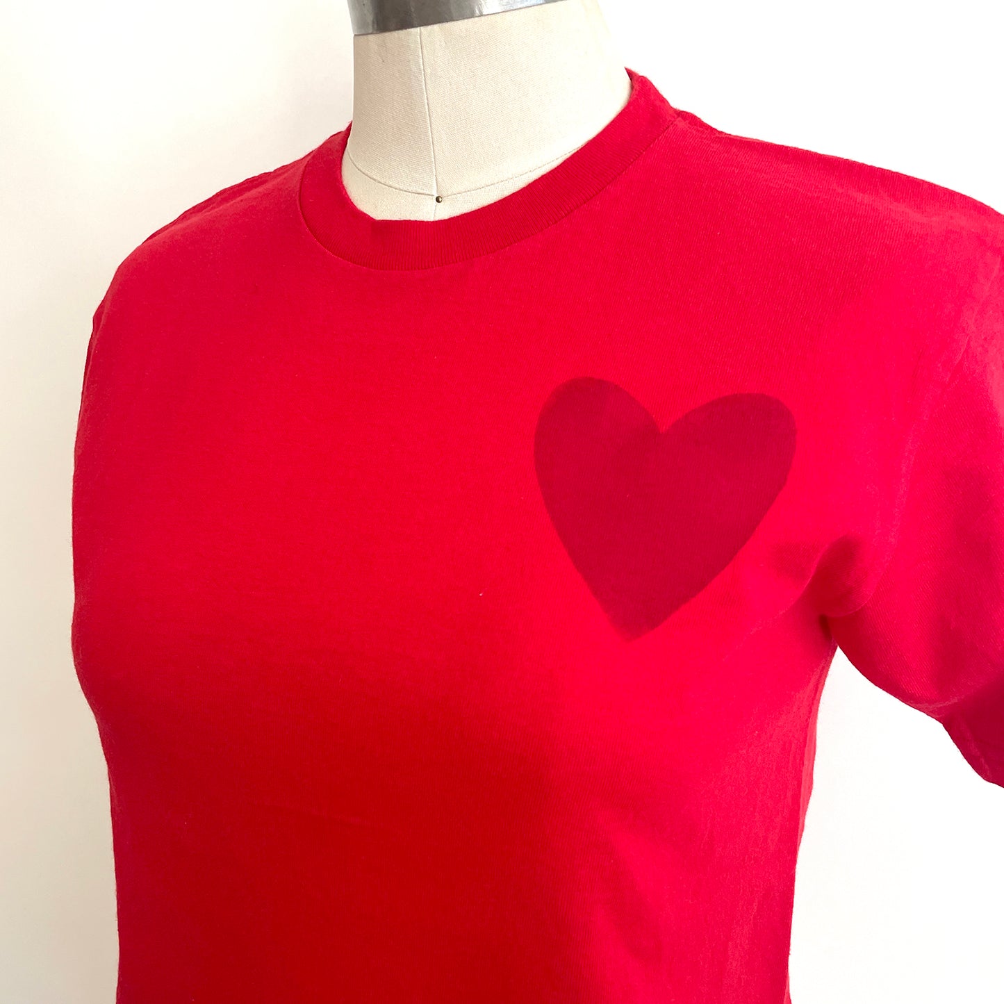 Vintage Happy Heart Red Tee