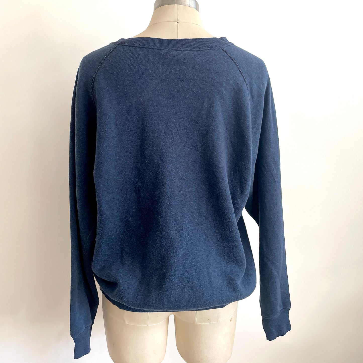 Vintage Happy Heart Navy Sweatshirt