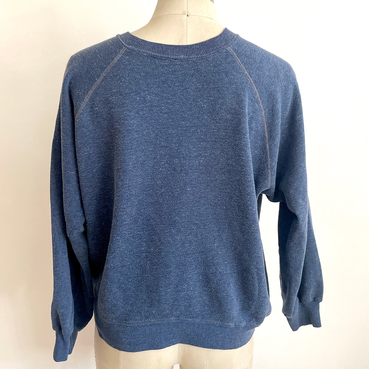 Vintage Happy Heart Blue Sweatshirt