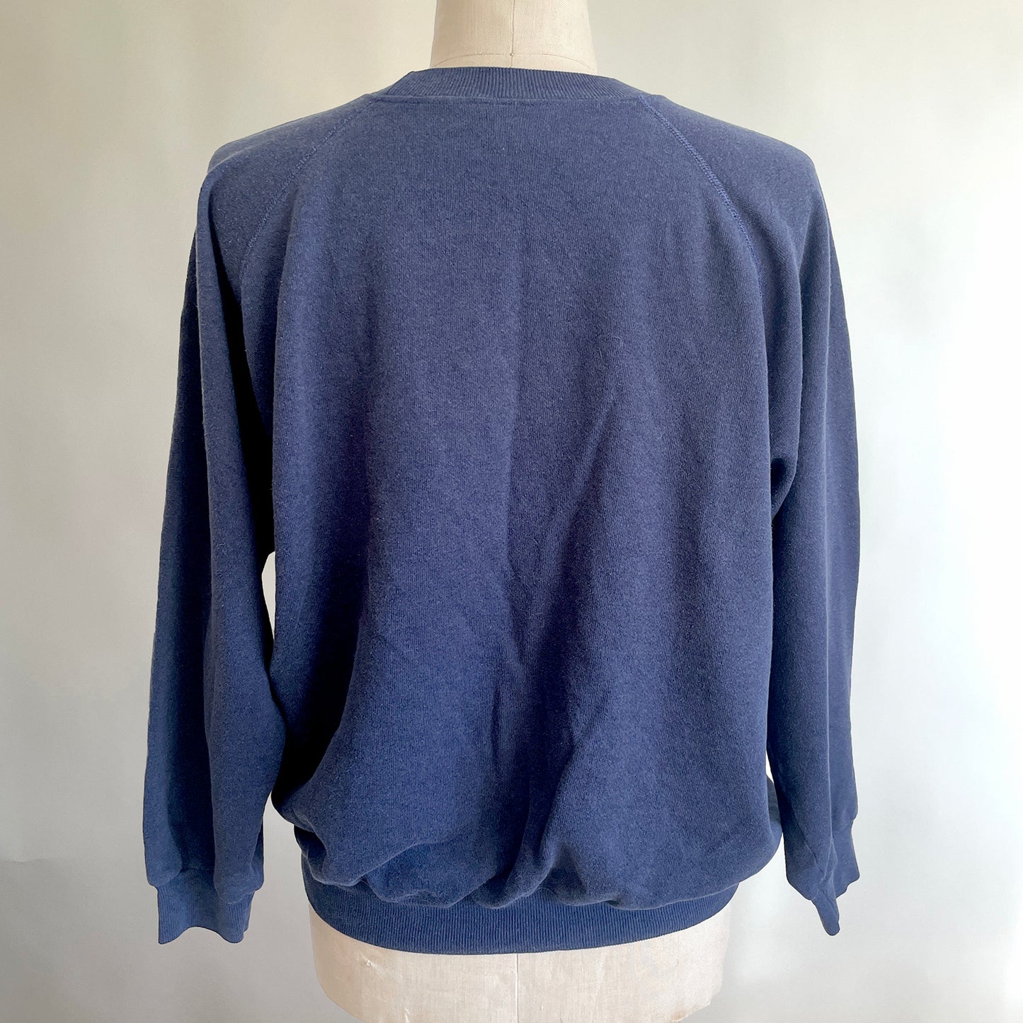 Vintage Happy Heart Blue Sweatshirt