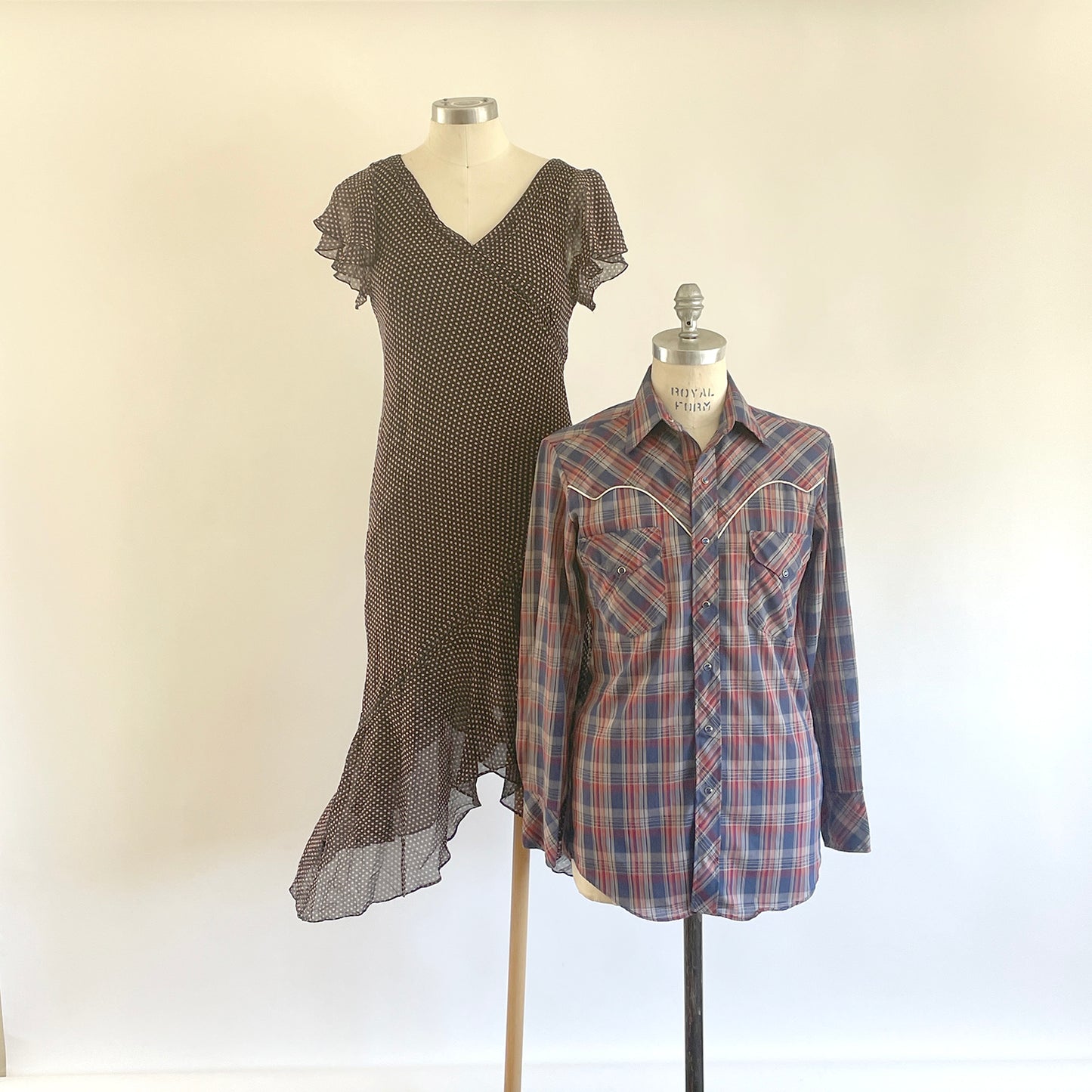 Vintage plaid Western