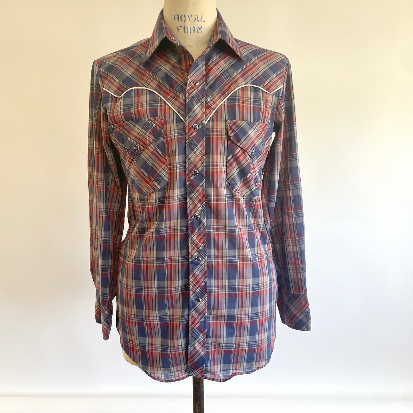 Vintage plaid Western