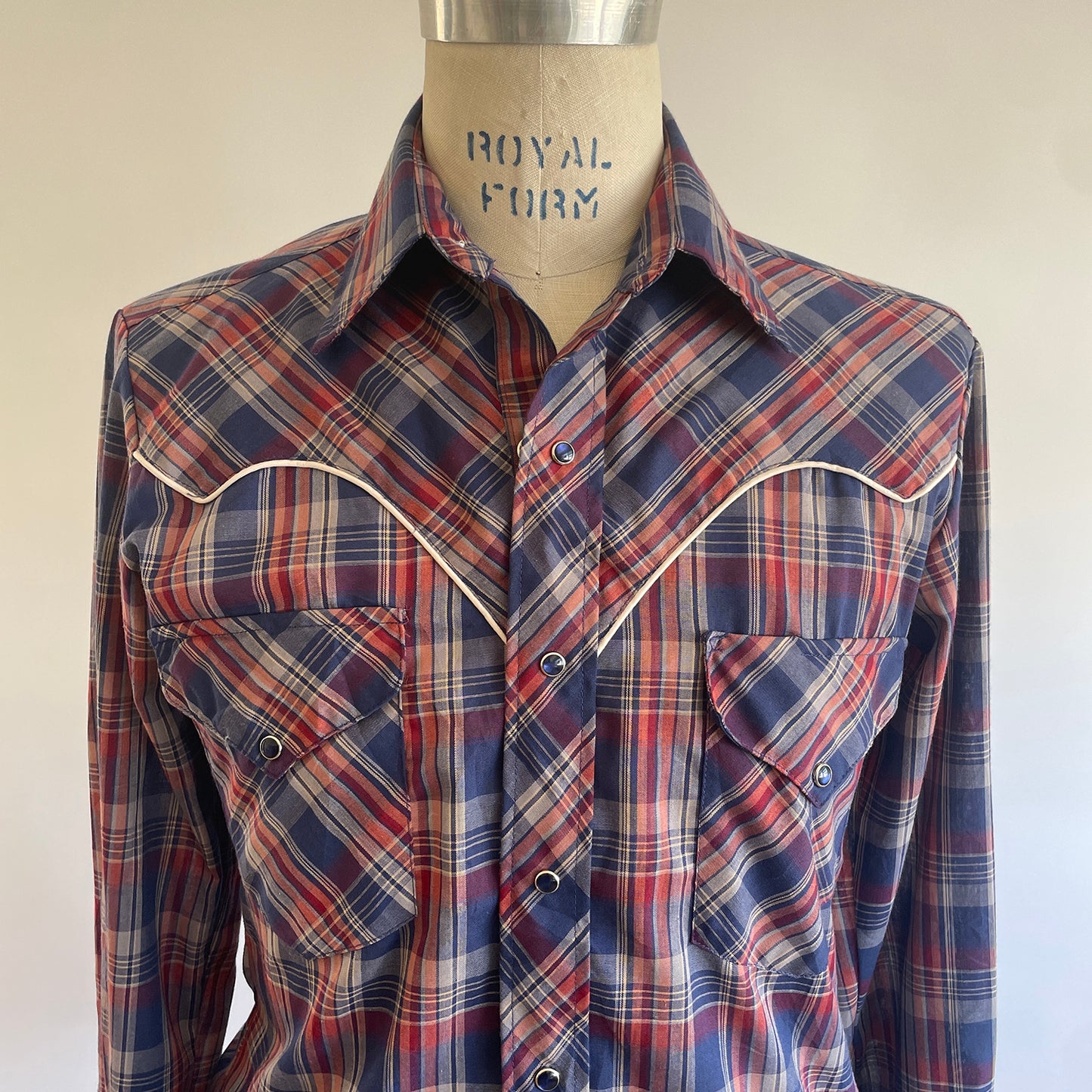 Vintage plaid Western