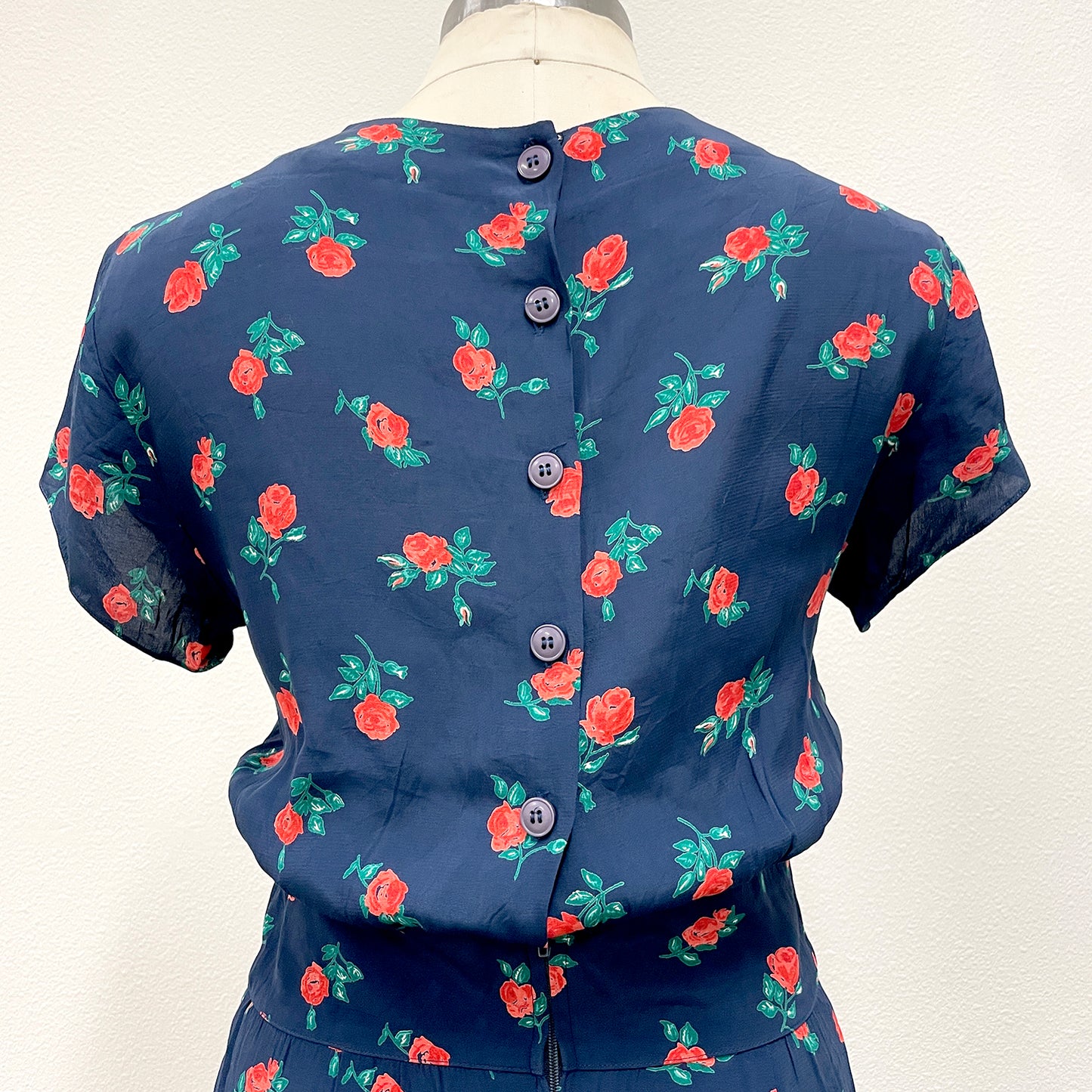 Vintage Rose Floral Dress