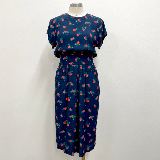Vintage Rose Floral Dress