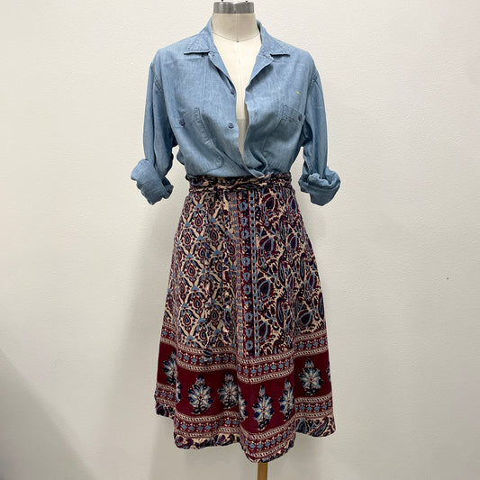 Vintage wrap skirt