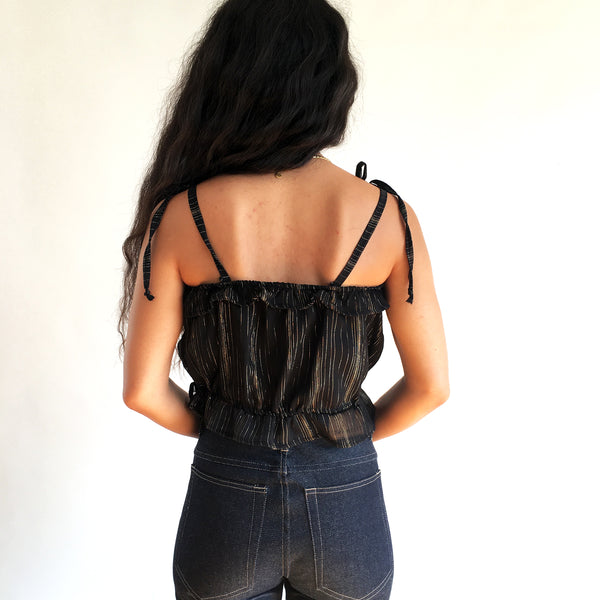 Black and Gold Luxe Camisole